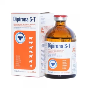Dipirona S-T 100ml, Dipirona S-T injection, Buy Dipirona S-T injection online, Dipirona S-T USA, Dipirona st 100ml dosage, Dipirona S-T for cattles, Anti-inflammatories & Pain Relievers (مسكن للآلام), Mexican Products , analgesic, anti-inflammatory, antipyretic, antispasmodic, colic, dipirona, dipyrone, fever, joint, pain, spasm, surgical, tornel, wound,