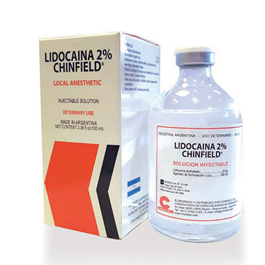Lidocaina 2% Chinfield, LIDOCAINA 2% FCO 100ml, with analgesic Tags: anesthesia, anesthetic, camel, chinfield, epidural, horse, injection, intramuscular, lidocaina, nerve, paravertral,