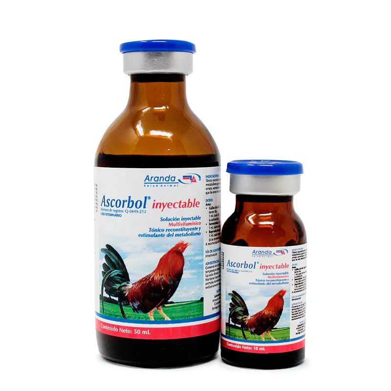 Ascorbol inyectable , Ascorbol plus for roosters, Ascorbol injectable solution, Ascorbol injection for roosters, Ascorbol plus 20ml injection, Ascorbol plus 50ml , 