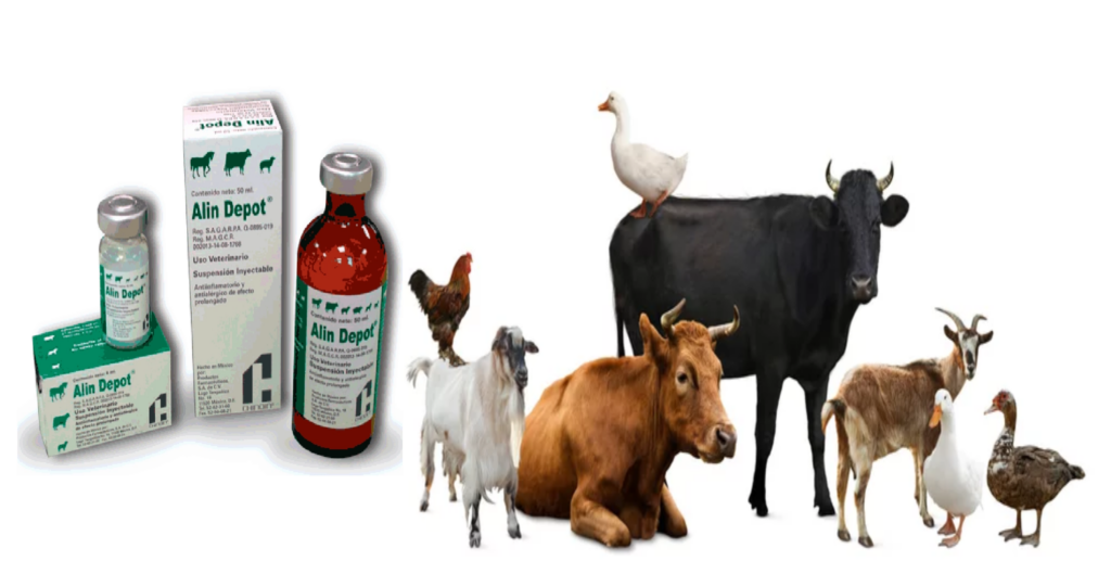 Alin Depot 50ml, Alin Depot 50ml injection, Alin Depot for animal use, Alin Depot for cattles, Alin Depot for sheeps, Alin Depot injection, Alin DEPOT que es,